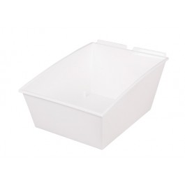 PopBox Tilt Big White Plastic Bin