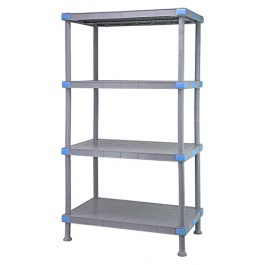 Millenia 50"H 4-Tier Solid Shelving Unit - QP50SS-4