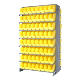 Double Sided Pick Rack with Yellow Bins