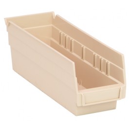 Plastic Storage Shelf Bins QSB101 Ivory