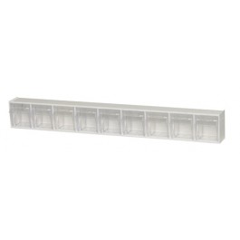 Clear Tip Out Bins QTB309 White