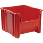 Plastic Stackable Storage Container Red