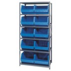 Plastic Storage Bin Steel Shelving Systems