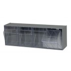 Clear Tip Out Bins QTB304 Ivory