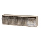 Tilt Open Clear Tip Out Bins QTB305 Ivory