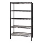 Black Wire Shelving 4-Tier Unit