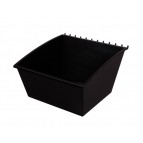 PopBox Tilt Medium Black Plastic Bin with Unihook