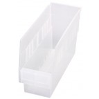 Clear Plastic Shelf Bins QSB201CL