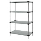 Galvanized Steel 4-Solid Shelf Unit - WR63-1472SG