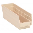 Plastic Storage Shelf Bins QSB101 Ivory