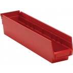 Plastic Shelf Storage Bins QSB103 Red