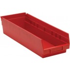 Plastic Shelf Storage Bins QSB104 Red