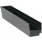 Plastic Shelf Storage Bins QSB105 Black