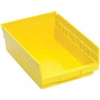 Plastic Shelf Storage Bins QSB107 Yellow