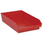 Plastic Shelf Storage Bins QSB110 Red