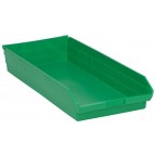 Plastic Shelf Storage Bins QSB116 Green