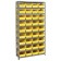 Plastic Storage Bin Steel Shelving System Yellow