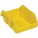 Double Sided Plastic Bin Yellow