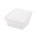 CrateBox Tilt Medium White Plastic Bin