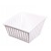 CrateBox Tilt Medium White Unihook Plastic Bin