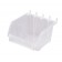 Hobibox Small Pegboard Slatwall Plastic Bins - Clear