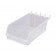 Hobibox Long Pegboard Slatwall Plastic Bins - Clear
