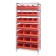 Stackable Shelf Bin Wire Shelving Unit WR8-483485 Orange