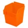 Storbox Cube Orange Plastic Slatwall Bins