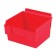 Shelfbox 100 Red Plastic Slatwall Bins