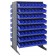 Plastic Storage Bin Sloped Shelving Pick Rack Blue