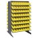Plastic Storage Bin Sloped Shelving Pick Rack Yellow