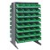 Plastic Storage Bin Sloped Shelving Pick Rack Green