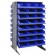 Plastic Storage Bin Sloped Shelving Pick Rack Blue