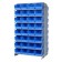 Blue Plastic Bin Double Sided Pick Rack