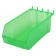 Pegboard Slatwall Plastic Bins - Transparent Green