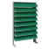 Single Sided Pick Rack with Bins - Green