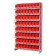 Red Plastic Storage Bin Single Sided Pick Racks