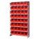 Red Plastic Storage Bin Single Sided Pick Racks