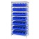 Stackable Shelf Bin Wire Shelving Unit WR8-441 Blue