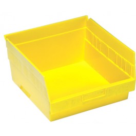 Red Plastic Shelf Bin