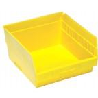 Red Plastic Shelf Bin