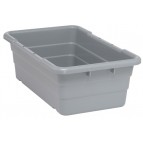 Plastic Cross Stack Tubs Gray