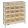 Plastic Storage Bin Wire Shelving Units Ivory