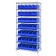 Stackable Shelf Bin Wire Shelving Unit WR8-441 Blue