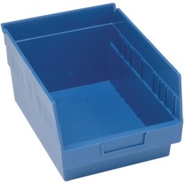 Blue Plastic Storage Bin