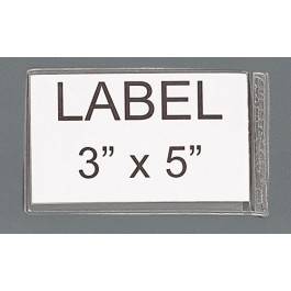 3" x 5" Adhesive Clear Label Holders