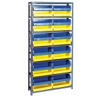 Plastic Storage Bin Steel Shelving Systems