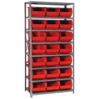 Plastic Storage Bin Steel Shelving Systems