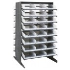 Clear Plastic Storage Bin Sloped Shelving Pick Rack