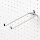 Pegboard 8" Double Rod, 80° Bend